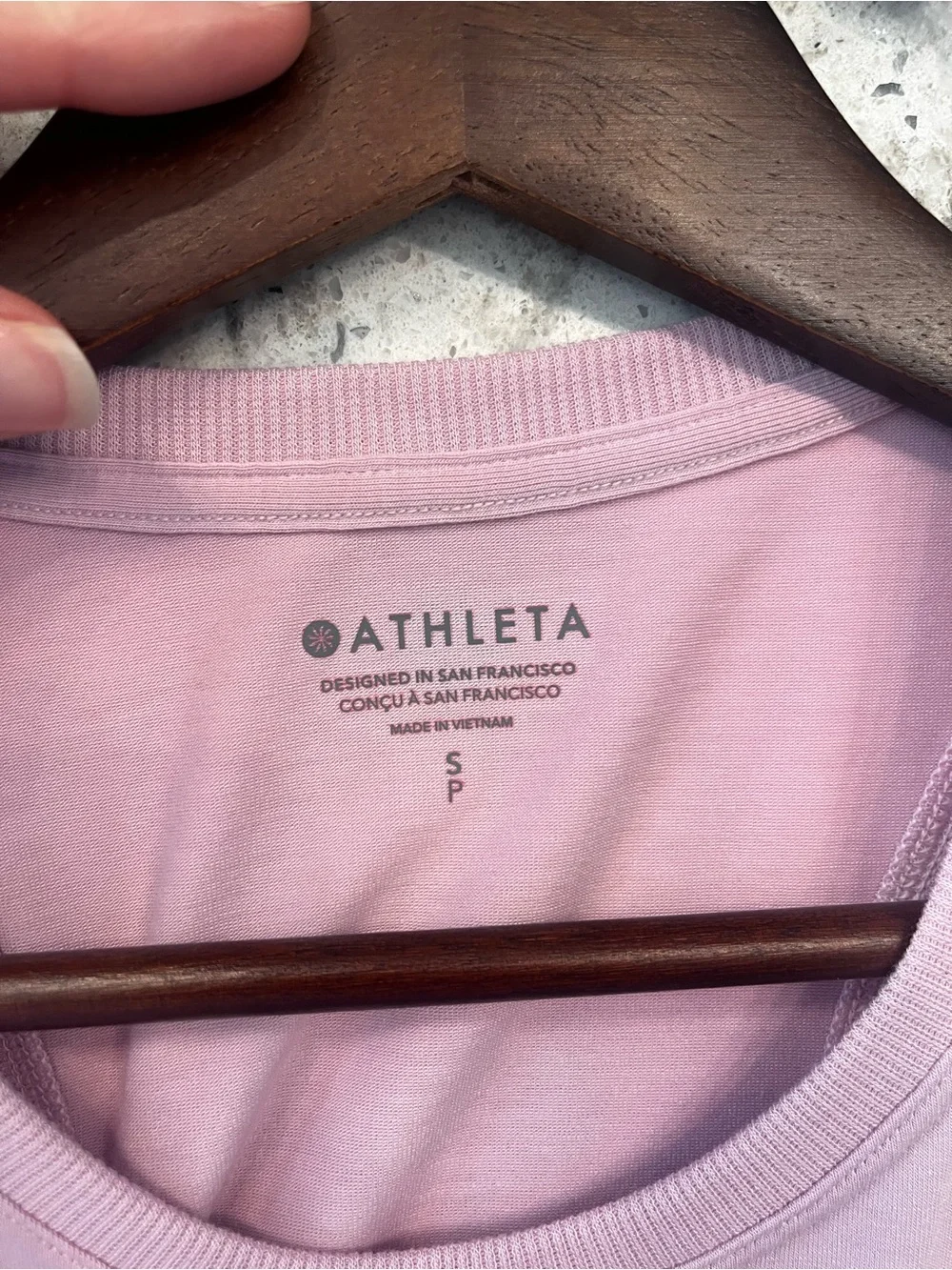 Athleta Light Pink Sleeveless Tank with Side Ruching - Picture 4 of 5